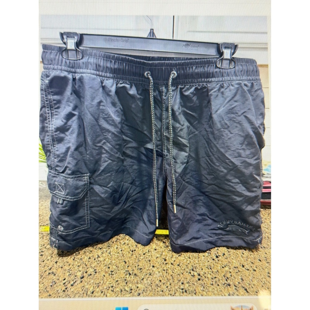 Tommy Bahama Relax Mens XL Black Swim Trunks Mesh Lined Cargo Board Shorts